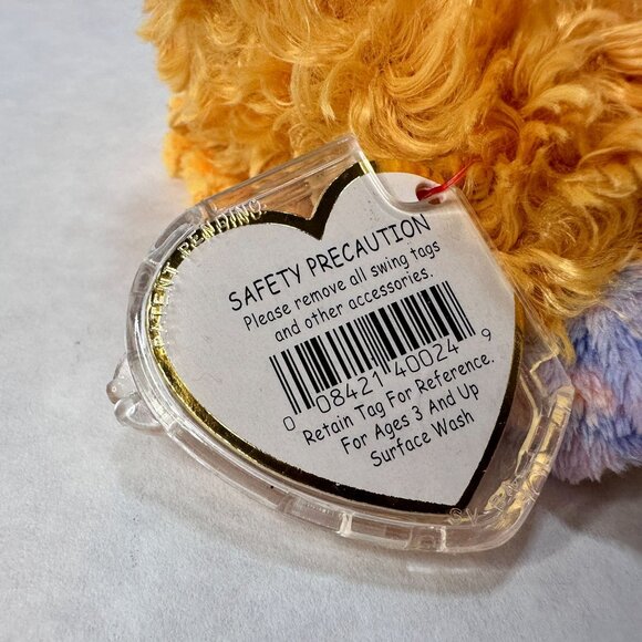 Vintage Ty Beanie Babies TOMMY Turkey Plush Toy 2002 with Tag and Tag Cover 6 in - Picture 6 of 8